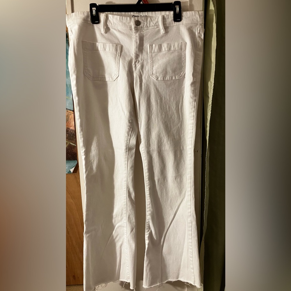 GAP Flare Raw Hem Jeans